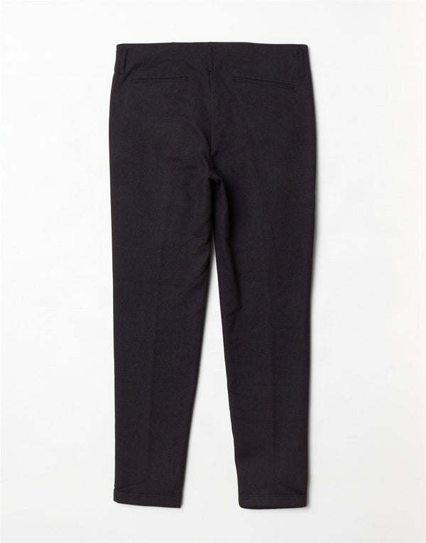 Zara Womens Straight Chino Trousers Small W26 L28 Navy Blue Polyester