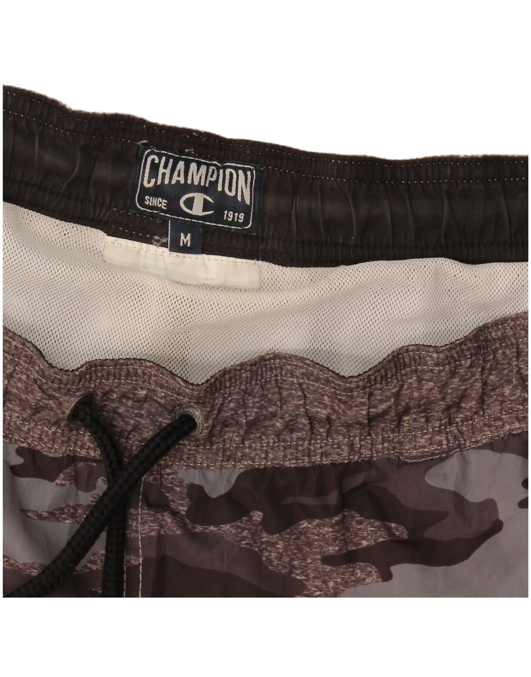 Champion Mens Swimming Shorts Medium Brown Camouflage