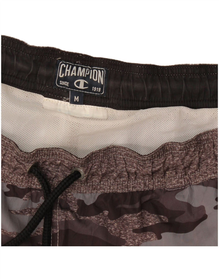 Champion Mens Swimming Shorts Medium Brown Camouflage