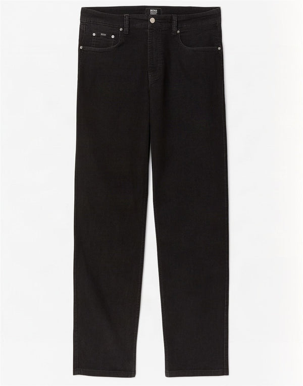 Hugo Boss Mens Straight Casual Trousers W32 L30 Black