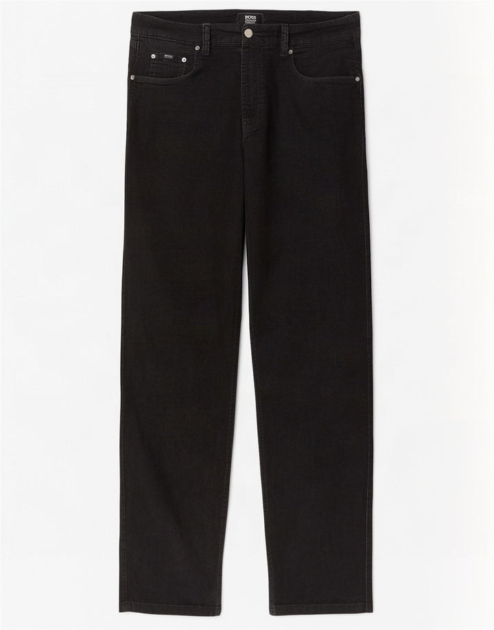 Hugo Boss Mens Straight Casual Trousers W32 L30 Black