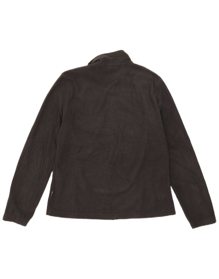 Jack Wolfskin Womens Fleece Jacket UK 14/16 Large Black Polyester