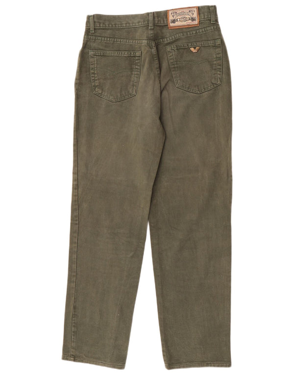 Wampum Mens Tapered Jeans IT 48 Medium W30 L32 Green Cotton