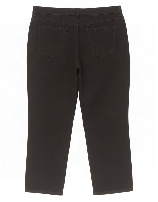 Marks & Spencer Womens Straight Jeans UK 18 XL W34 L26 Black Cotton
