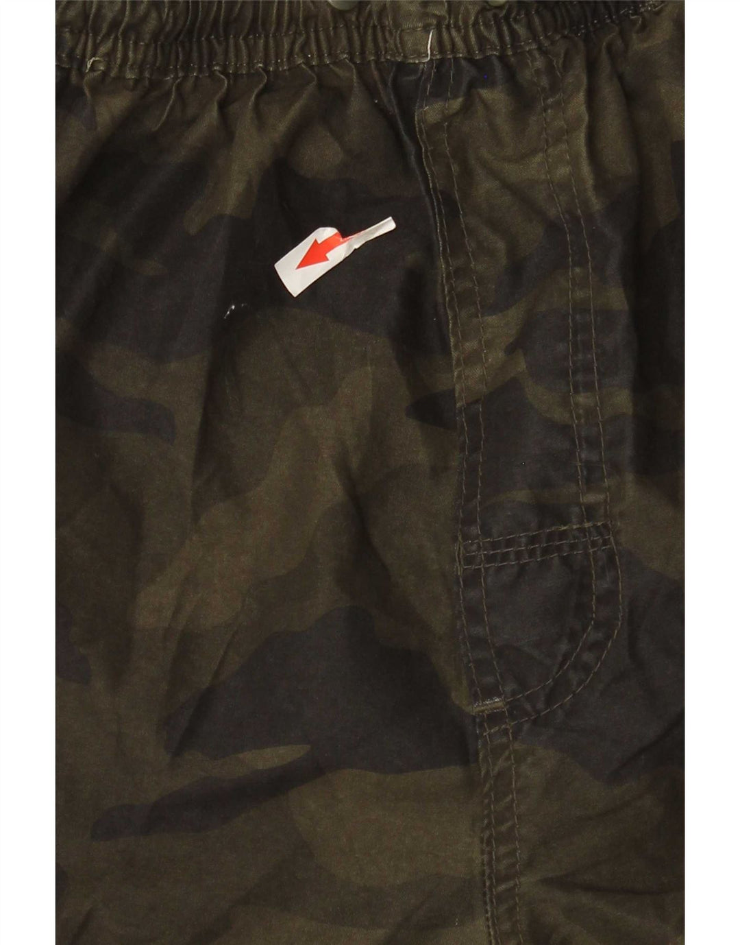 French Connection Mens Swimming Shorts Small Green Camouflage Polyester
