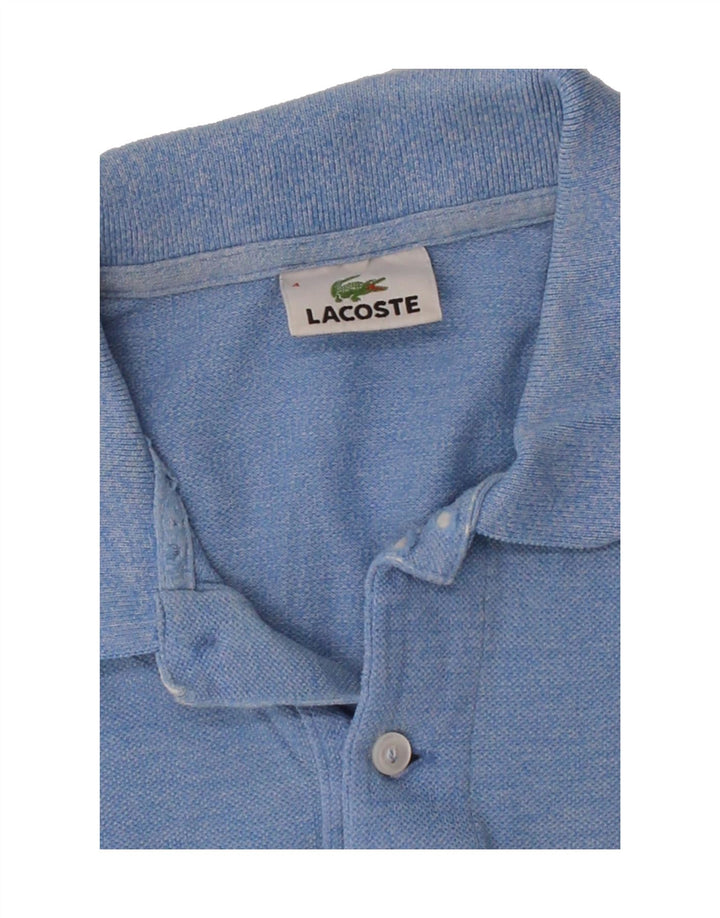 LACOSTE Mens Polo Shirt Size 4 Medium Blue Cotton Vintage Lacoste and Second-Hand Lacoste from Messina Hembry 