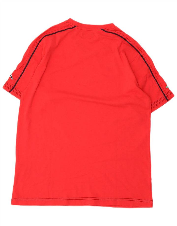 Kappa Mens T-Shirt Top Large Red Cotton