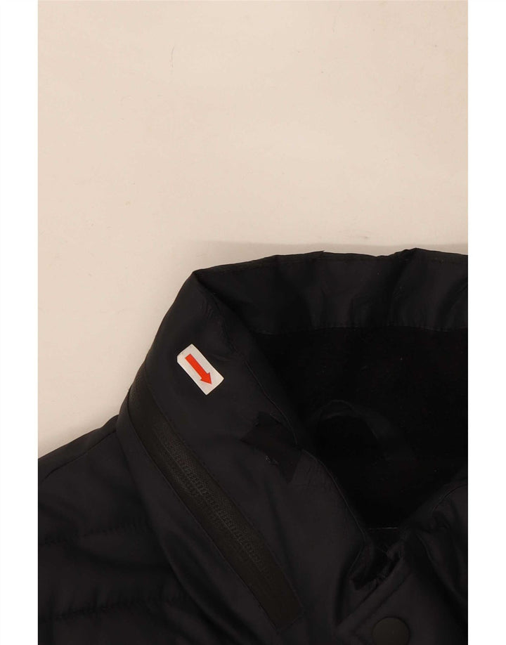 Superdry Mens Padded Jacket UK 38 Medium Black Polyester