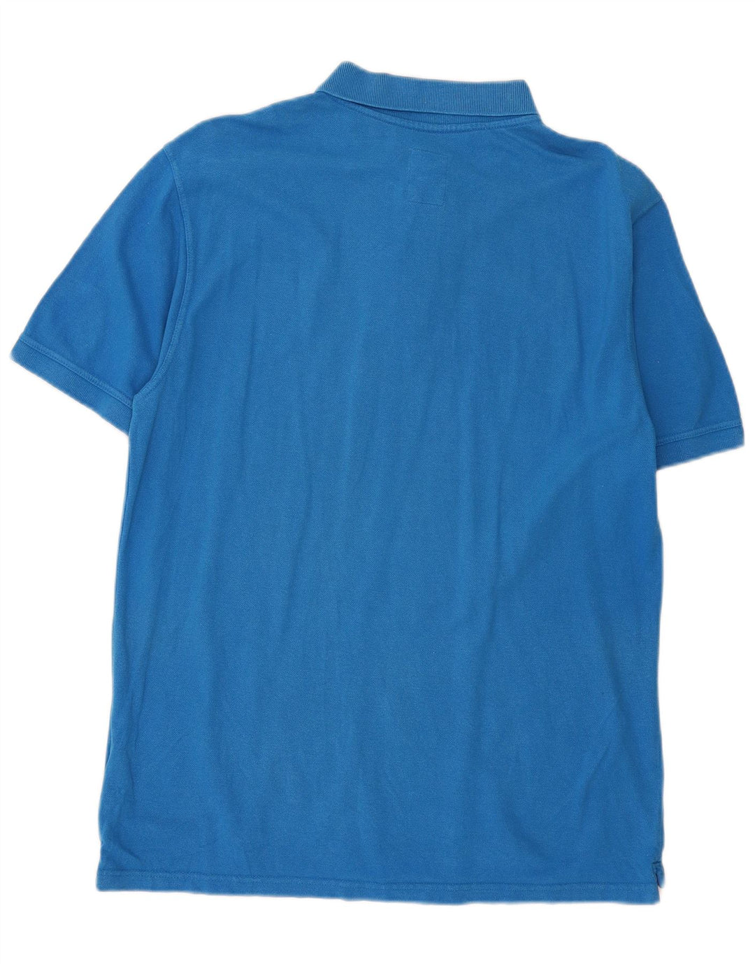 Crew Clothing Mens Polo Shirt Large Blue Cotton