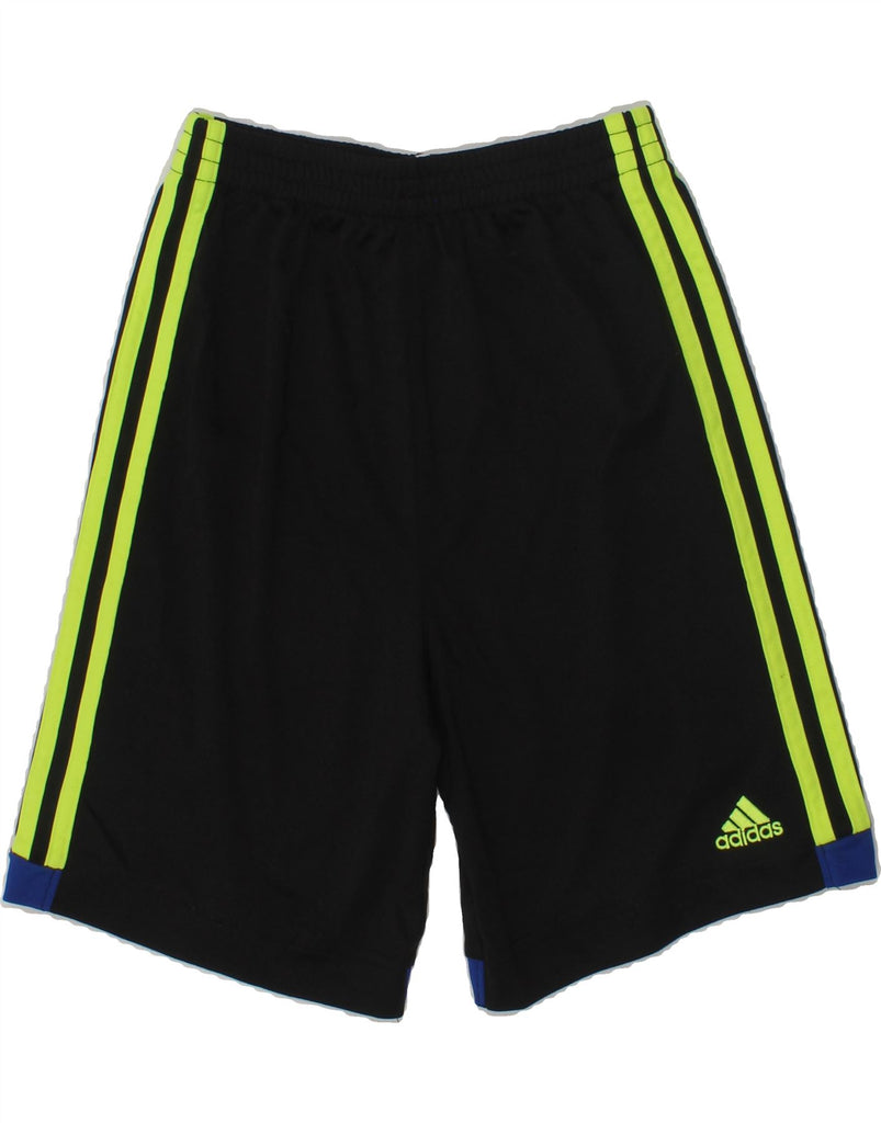 ADIDAS Boys Sport Shorts 6-7 Years Black Polyester | Vintage Adidas | Thrift | Second-Hand Adidas | Used Clothing | Messina Hembry 