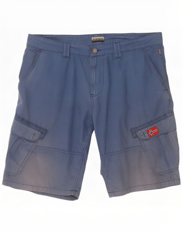 Napapijri Mens Geographic Cargo Shorts Large W36 Blue