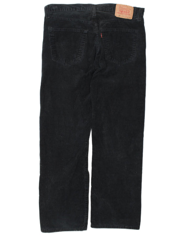 Levi's Mens 511 Straight Corduroy Trousers W36 L30 Navy Blue Cotton