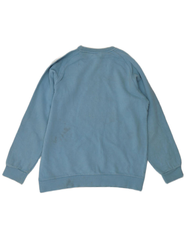 Adidas Boys Sweatshirt Jumper 15-16 Years Blue Cotton