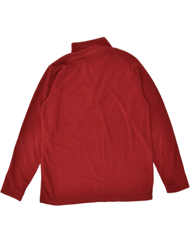 MOUNTAIN WAREHOUSE Mens Zip Neck Fleece Jumper Medium Red Polyester | Vintage Mountain Warehouse | Thrift | Second-Hand Mountain Warehouse | Used Clothing | Messina Hembry 