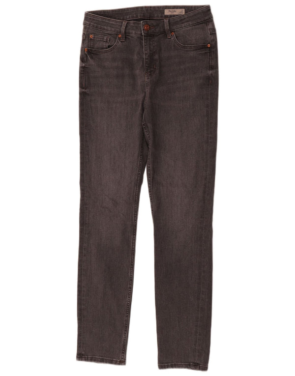 Marks & Spencer Womens The Lily Slim Jeans UK 12 Medium W32 L30 Grey Cotton
