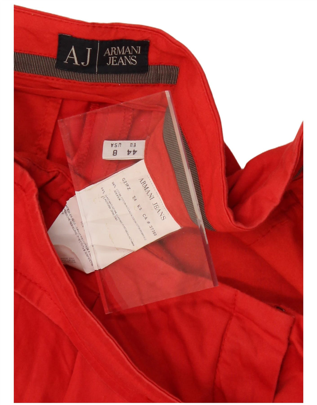 Armani Womens A-Line Skirt US 8 Medium W30  Red Cotton