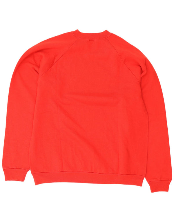 Fruit Of The Loom Mens Graphic Sweatshirt Jumper XL Red Cotton