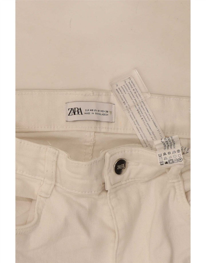 Zara Womens Skinny Jeans EU 40 Medium W30 L28 White Cotton