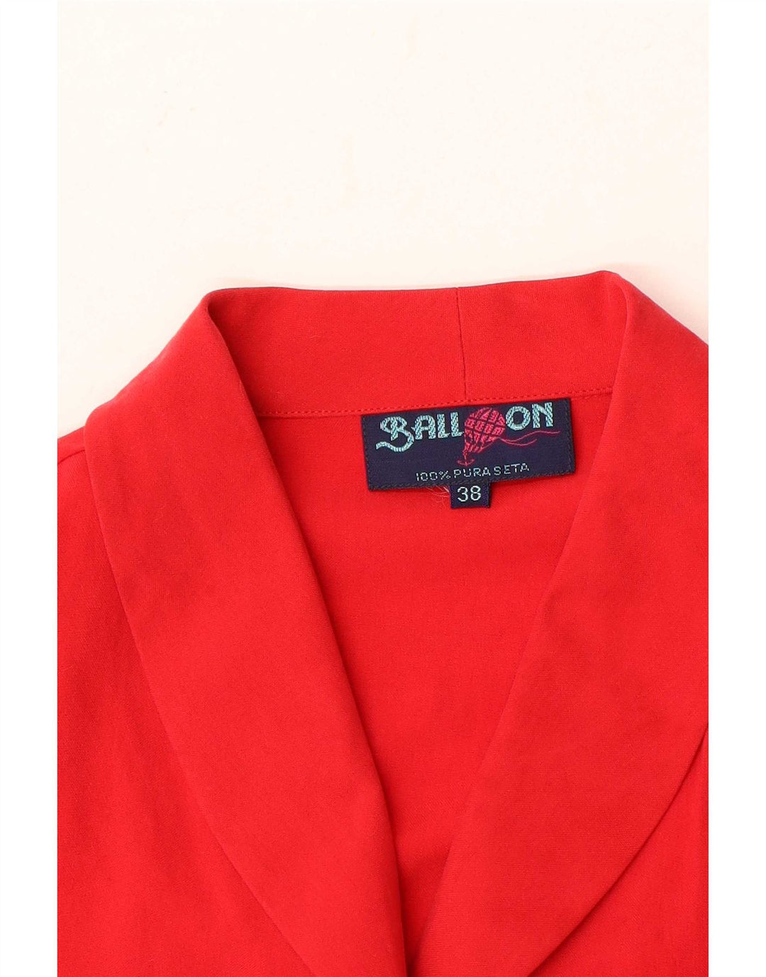Balloon Womens Shirt Blouse EU 38 Medium Red Silk