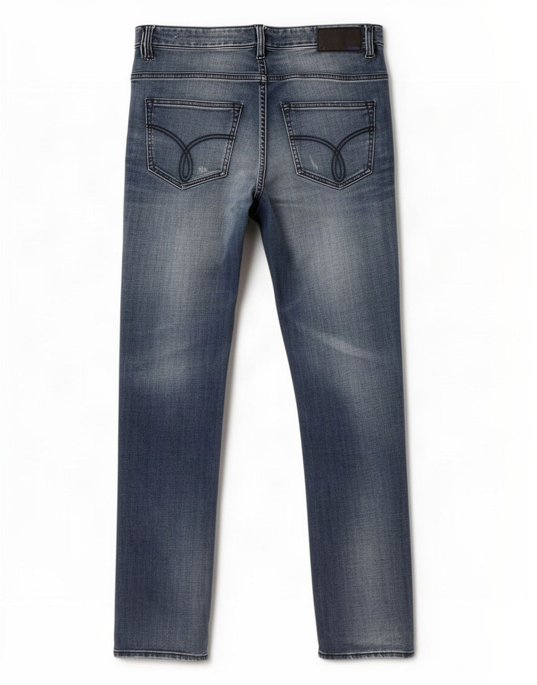 Calvin Klein Mens Distressed Straight Jeans W34 L34 Blue Cotton