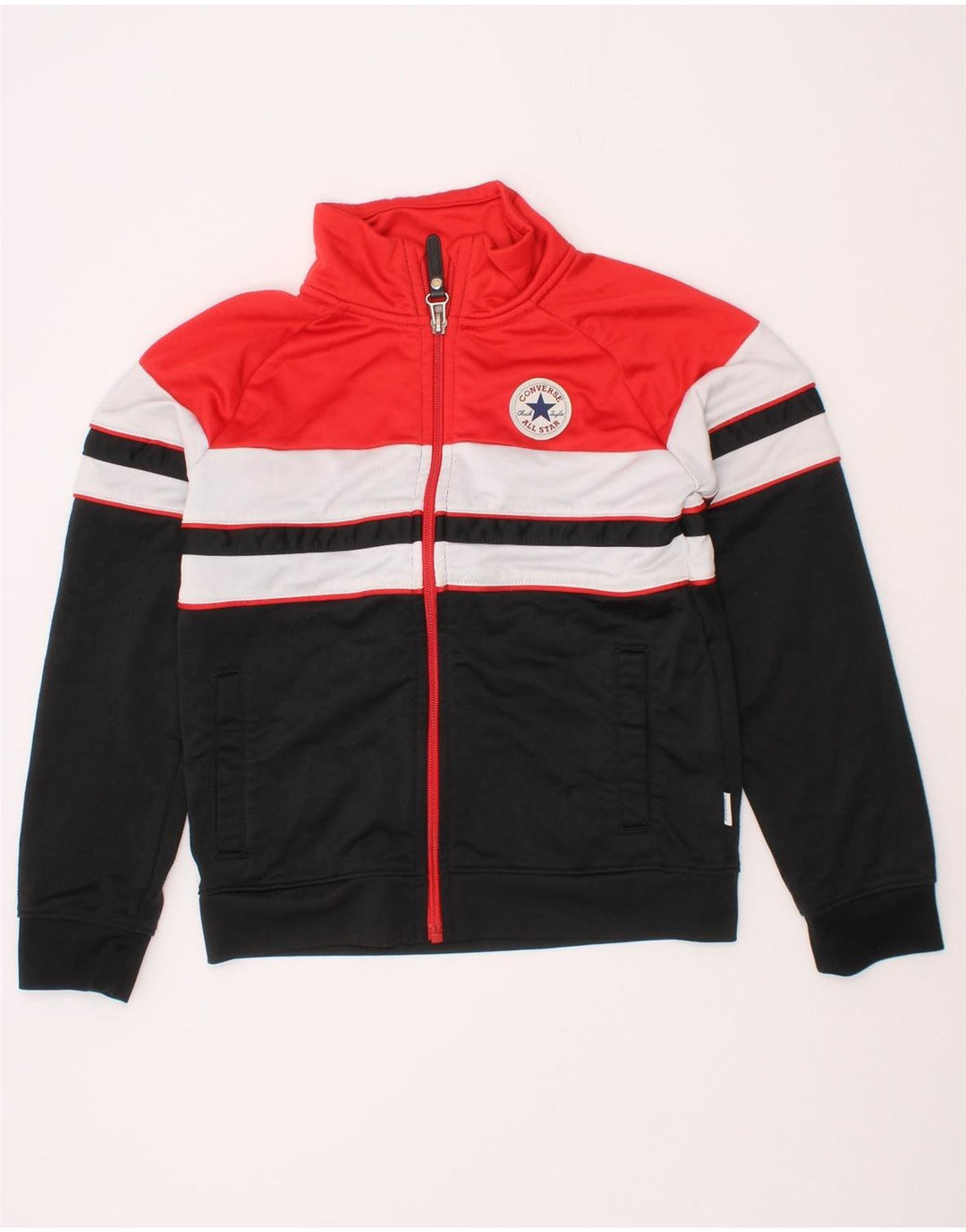 Converse Boys Tracksuit Top Jacket 5-6 Years Multicoloured Colourblock