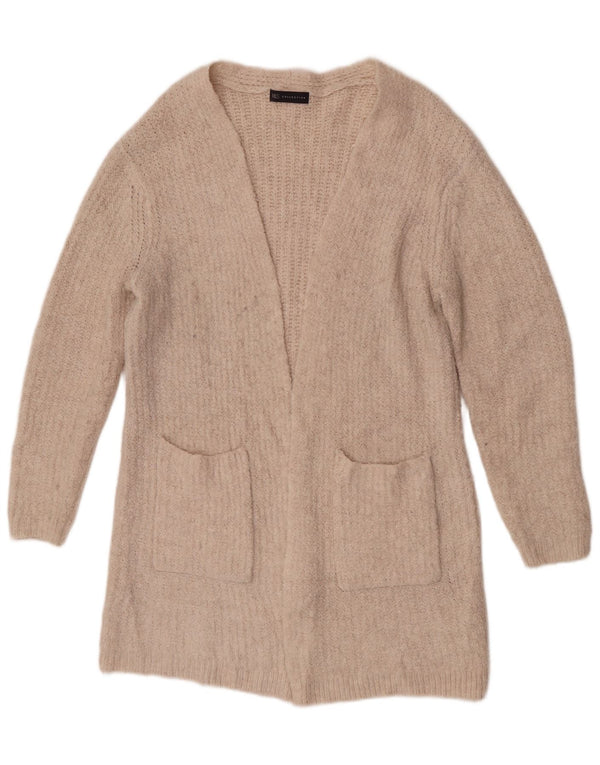 Marks & Spencer Womens Longline Cardigan Sweater UK 12 Medium Off White