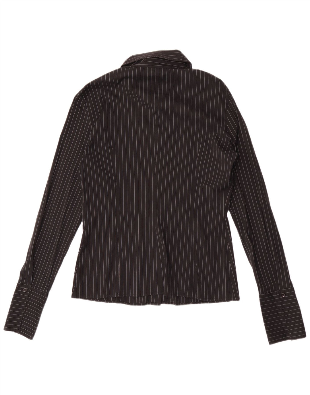 Max & Co. Womens Shirt UK 14 Medium Black Pinstripe