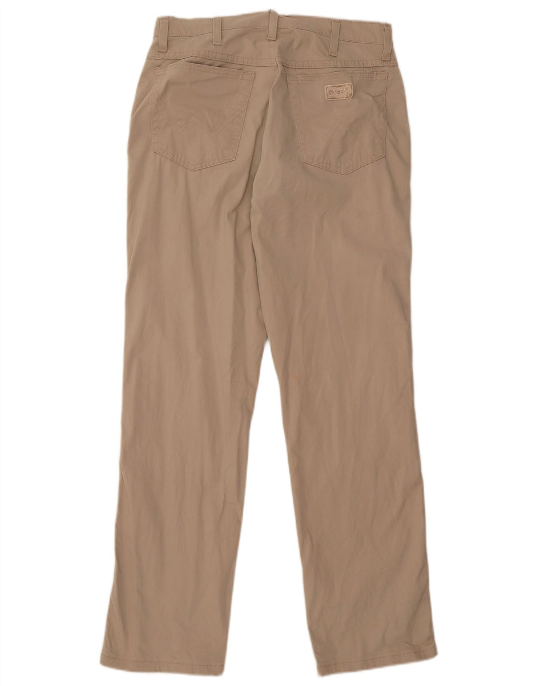 Wrangler Mens Texas Straight Casual Trousers W32 L33 Beige Cotton