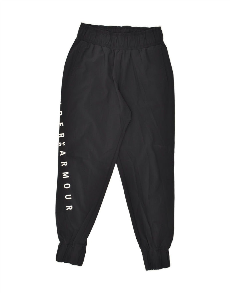 UNDER ARMOUR Mens Graphic Tracksuit Trousers Joggers Medium Black | Vintage Under Armour | Thrift | Second-Hand Under Armour | Used Clothing | Messina Hembry 