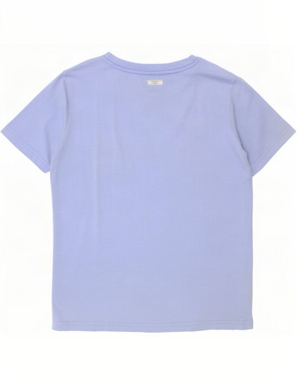 Puma Boys Graphic T-Shirt Top 7-8 Years Small Blue Cotton