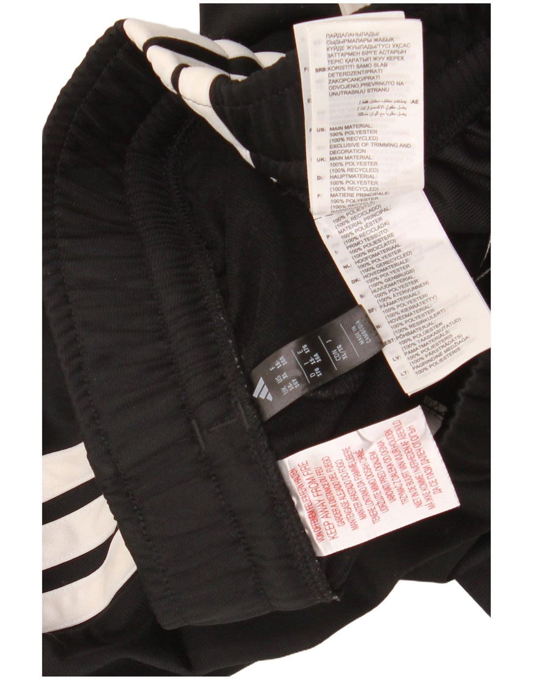 ADIDAS Boys Climacool Tracksuit Trousers 15-16 Years Black Polyester