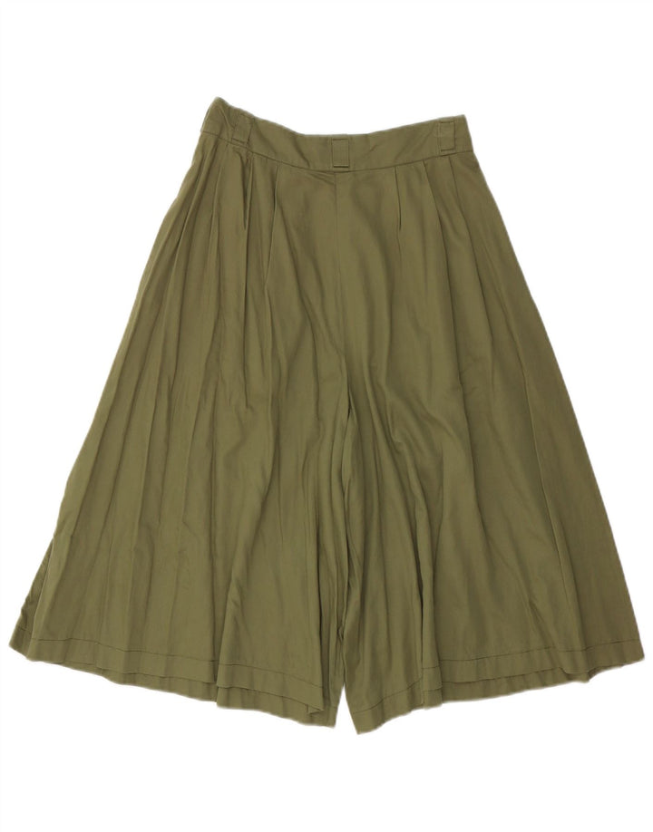 Vintage Womens Cullotes Casual Shorts W26  Small Green