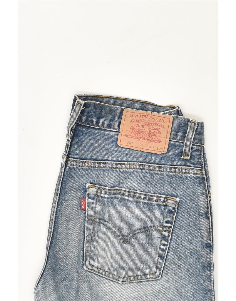 LEVI'S Mens 507 Bootcut Jeans W31 L30 Blue | Vintage Levi's | Thrift | Second-Hand Levi's | Used Clothing | Messina Hembry 