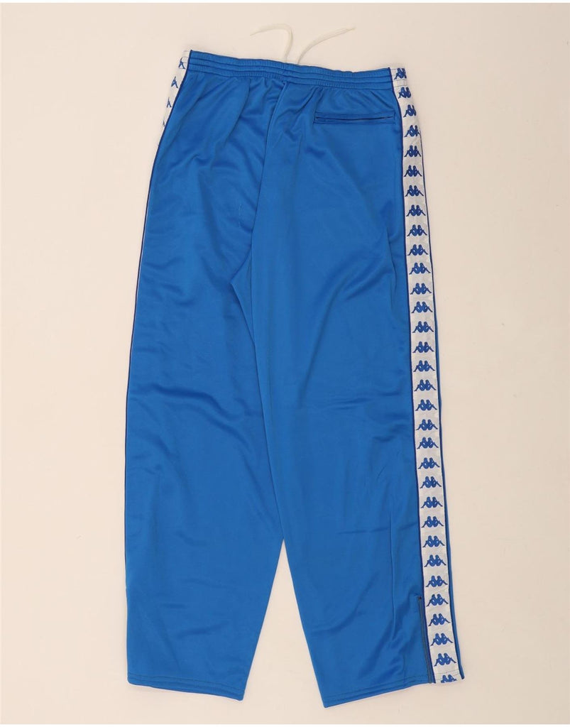 KAPPA Boys Graphic Tracksuit Trousers 15-16 Years XL  Blue Colourblock Vintage Kappa and Second-Hand Kappa from Messina Hembry 