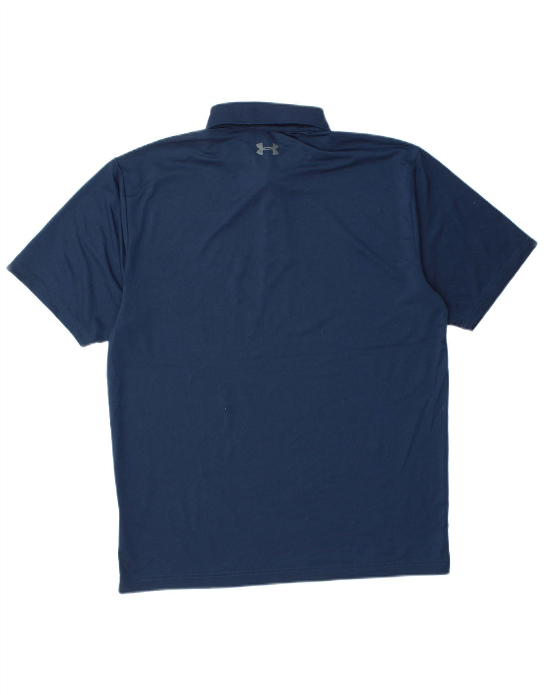 UNDER ARMOUR Mens Heat Gear Polo Shirt Medium Navy Blue Polyester