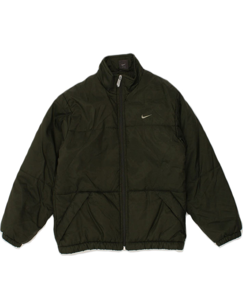 NIKE Boys Padded Jacket 11-12 Years Medium  Green Nylon | Vintage Nike | Thrift | Second-Hand Nike | Used Clothing | Messina Hembry 