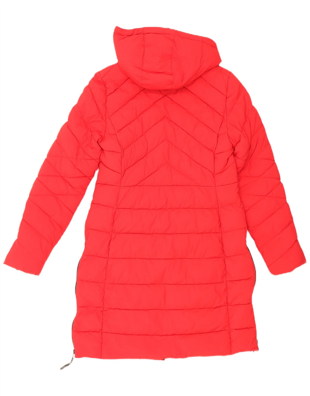 Marks & Spencer Womens Hooded Padded Coat UK 12 Medium Red Polyamide