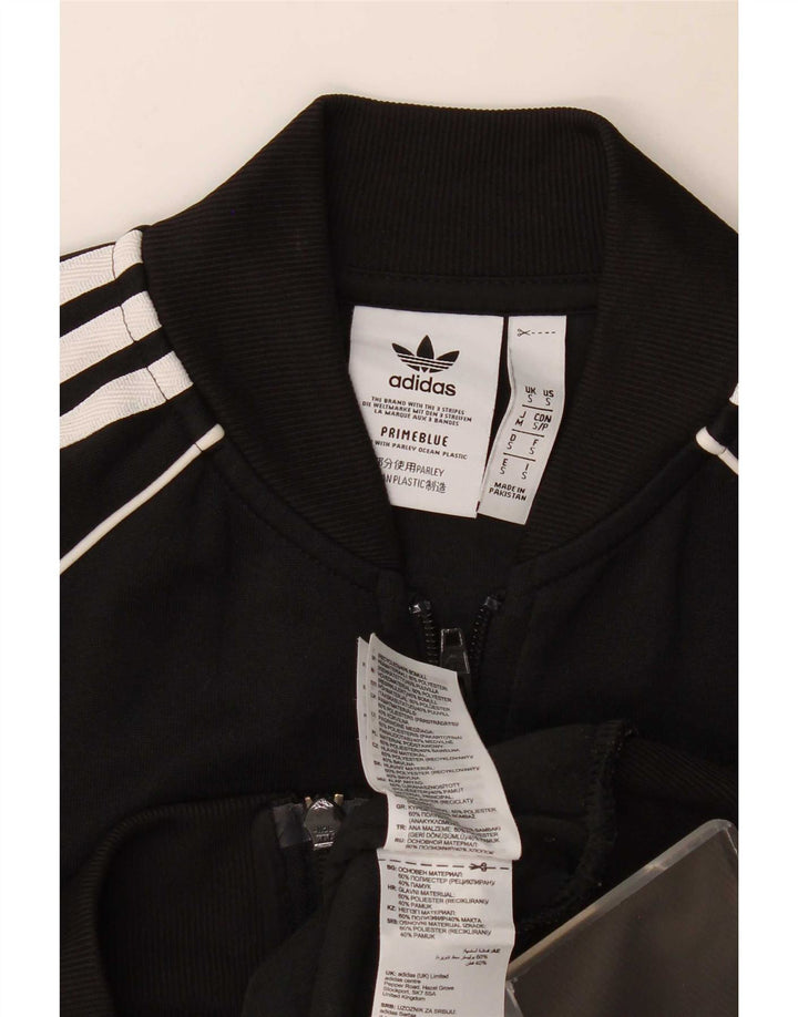 Adidas Mens Prime Blue Tracksuit Top Jacket Small Black Polyester