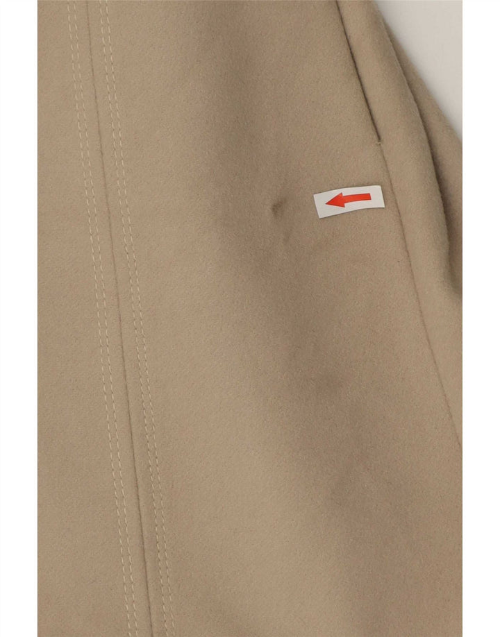 Zara Womens Trench Coat UK 10 Small Grey Wool