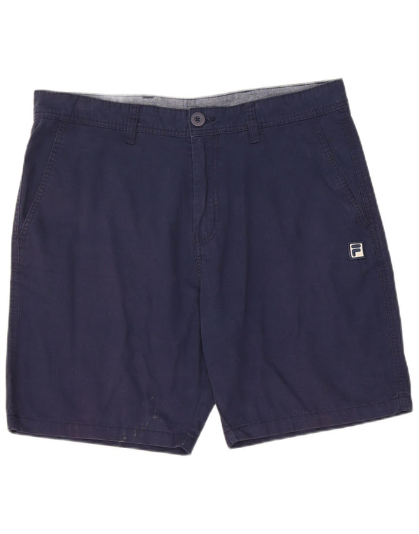 Fila Mens Chino Shorts Large W34  Navy Blue Cotton