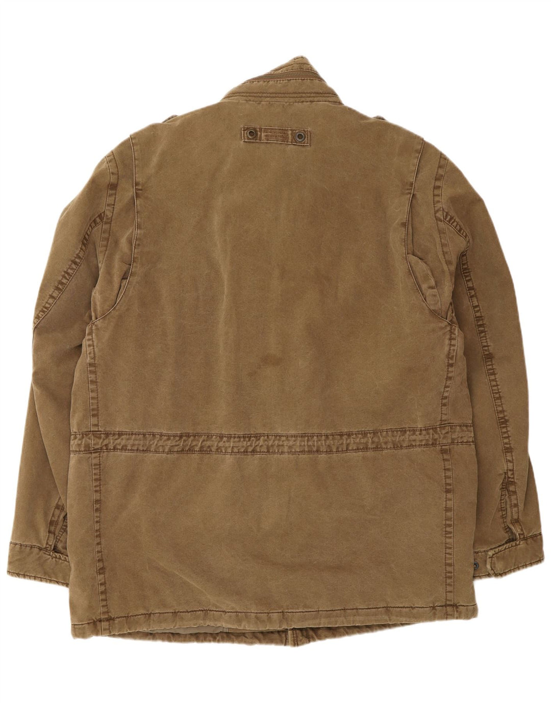 Camel Active Mens Military Jacket IT 56 3XL Brown Cotton