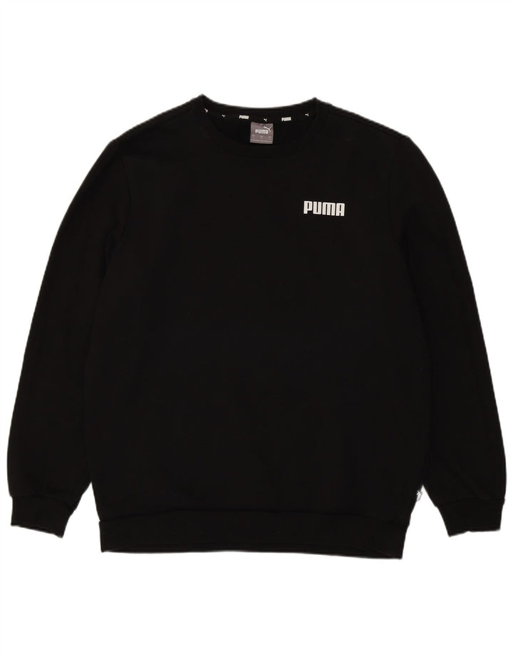Puma Mens Sweatshirt Jumper Large Black Cotton