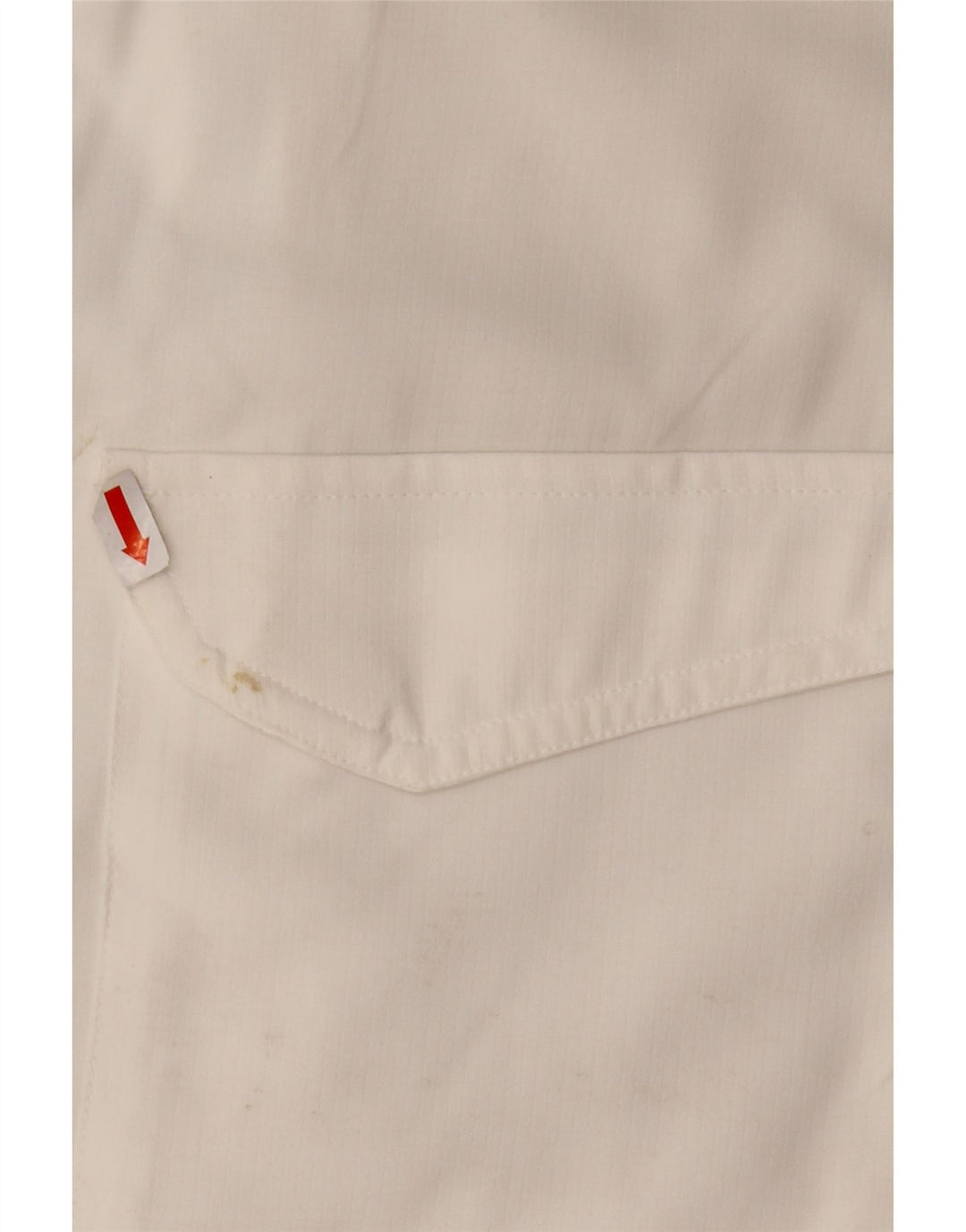 EDDIE BAUER Mens Short Sleeve Shirt XL White Polyester