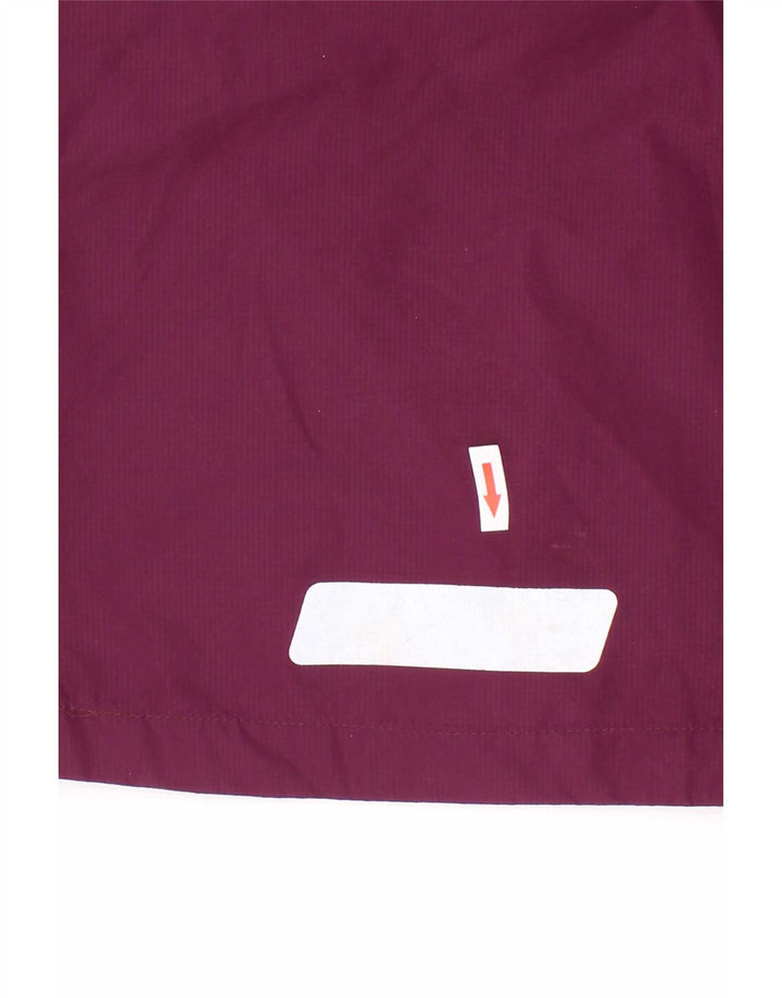 Berghaus Girls Hooded Rain Jacket 5-6 Years Maroon Colourblock Polyester