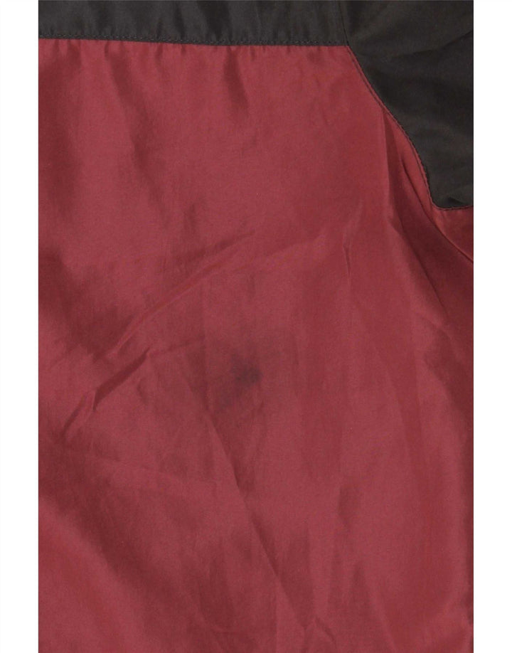 Umbro Mens Graphic Tracksuit Top Jacket Small Maroon Colourblock Polyester