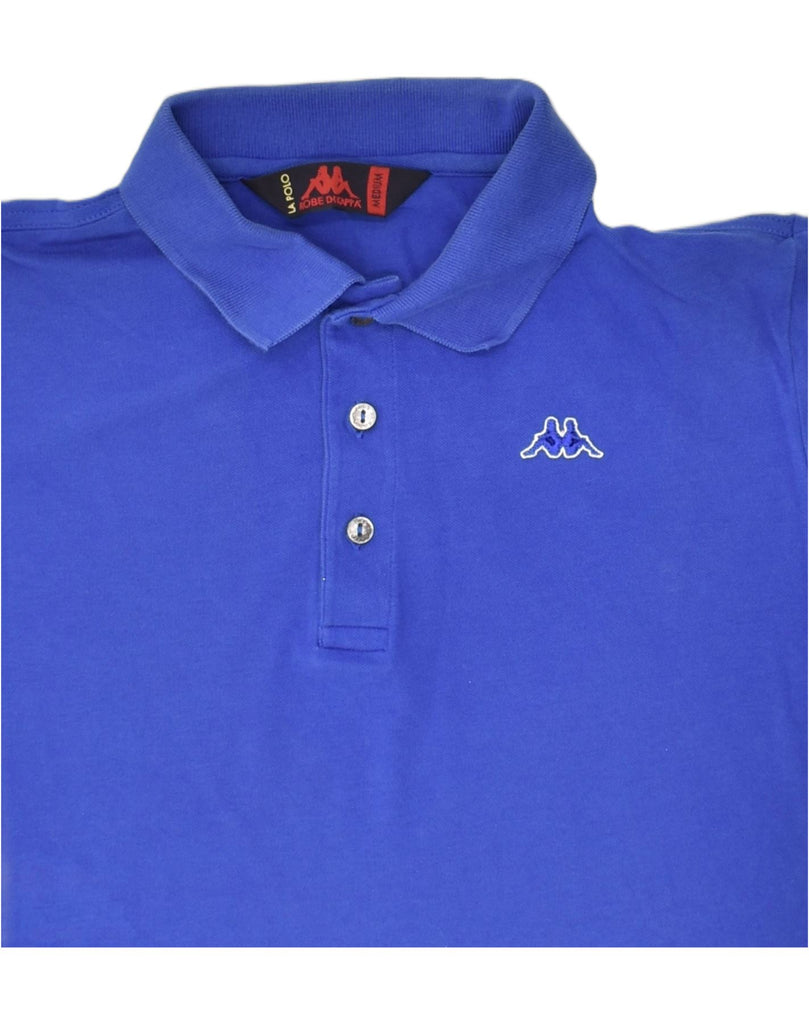 KAPPA Mens Polo Shirt Medium Blue | Vintage Kappa | Thrift | Second-Hand Kappa | Used Clothing | Messina Hembry 