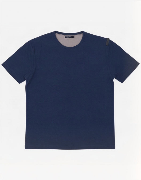 Ted Baker Mens T-Shirt Top Size 4 Large Navy Blue Tencel
