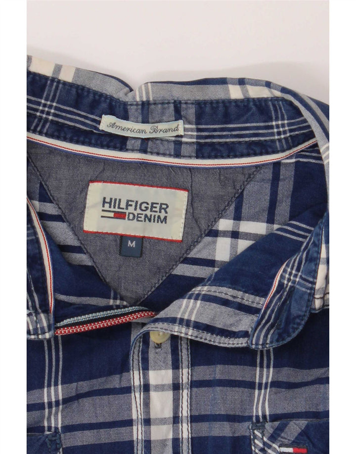 Tommy Hilfiger Mens Shirt Medium Blue Plaid