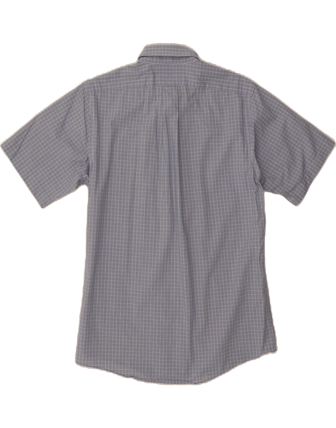 EDDIE BAUER Mens Seattle Relaxed Fit Short Sleeve Shirt Small Blue Check Vintage Eddie Bauer and Second-Hand Eddie Bauer from Messina Hembry 