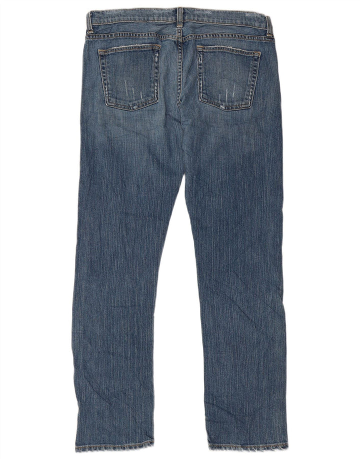 J. CREW Womens Straight Jeans US 10 Large W34 L29 Blue